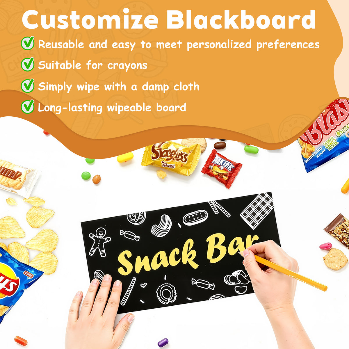 360 Rotating Snack Display Rack, 2 Tier Snack Organizer for Countertop