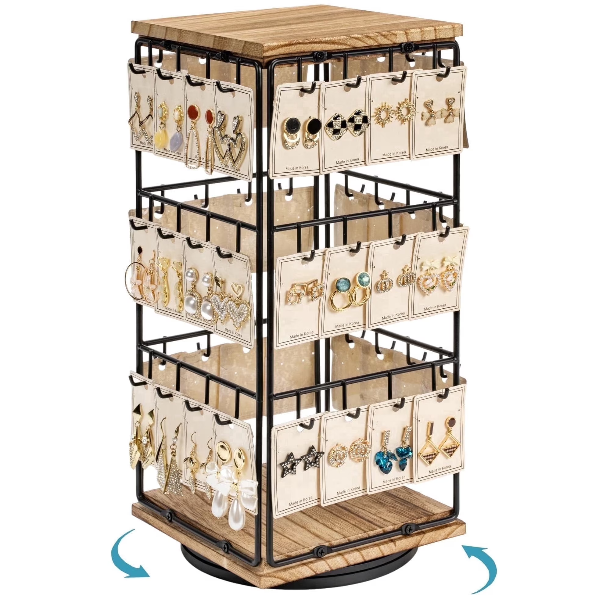 Sfugno 360 Rotating Earring Display Stands for Selling