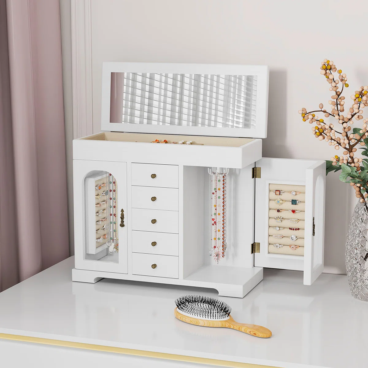 Sfugno Jewelry Box for Women Girls