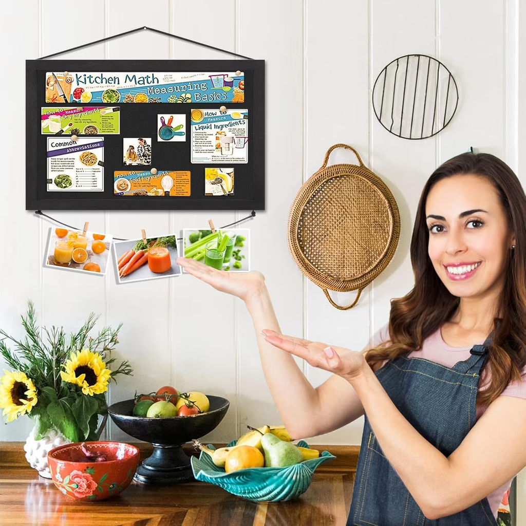 2-Pack Bulletin Board 16"x11" Cork Boards for Walls