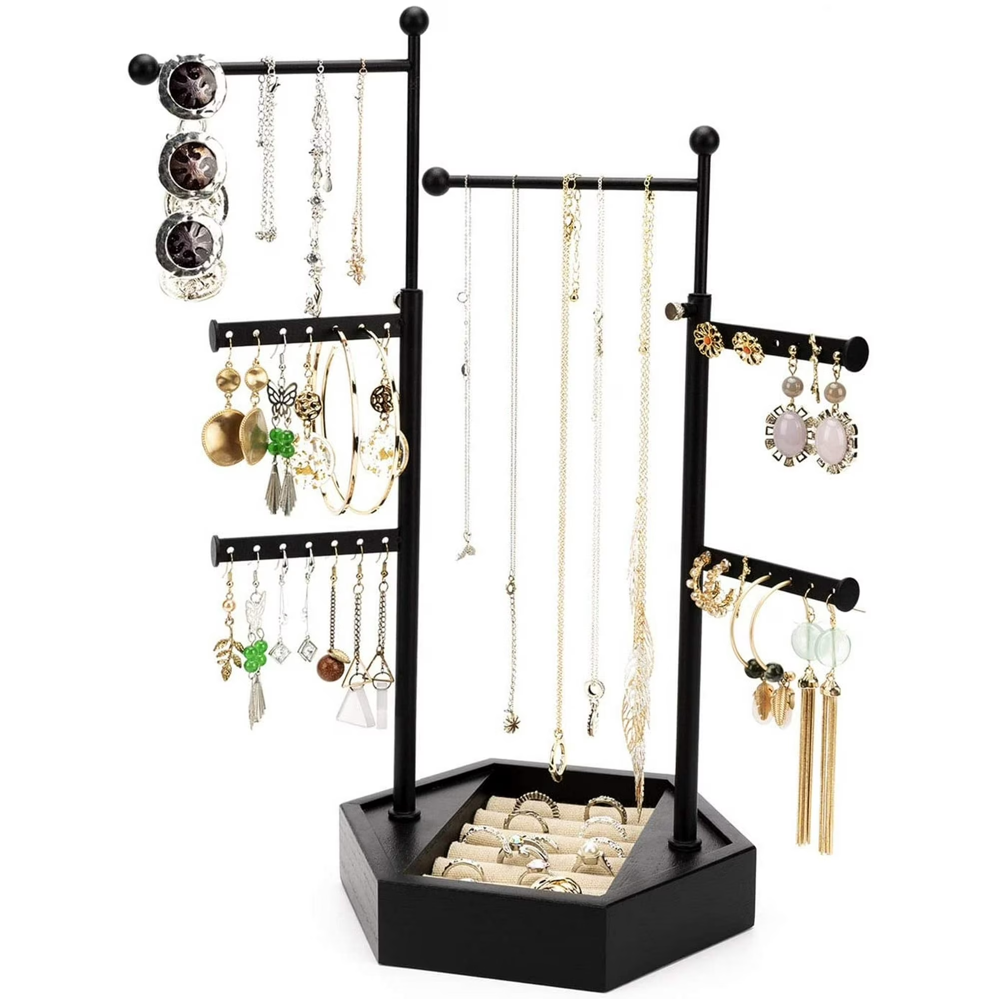 Jewelry Organizer Stand - 6 Tier Jewelry Rack