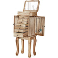 Jewelry Armoire,Standing Jewelry Cabinet with 7 Drawers