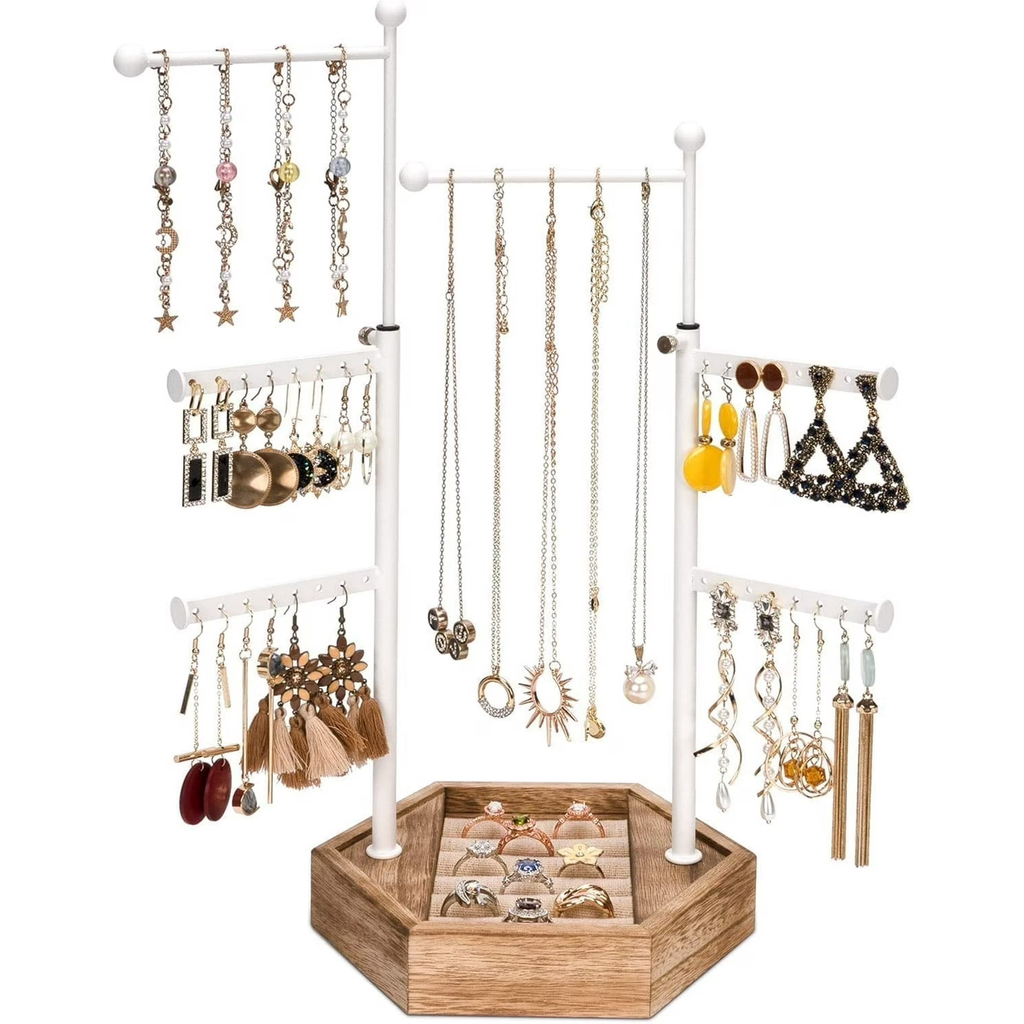 Jewelry Organizer Stand - 6 Tier Jewelry Rack