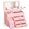 Musical Jewelry Box for Girls, Kids Jewelry Box with Spinning Dancer