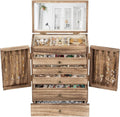 Sfugno Jewelry Box, 6-Tier Large Wooden Jewelry Organizer Boxes