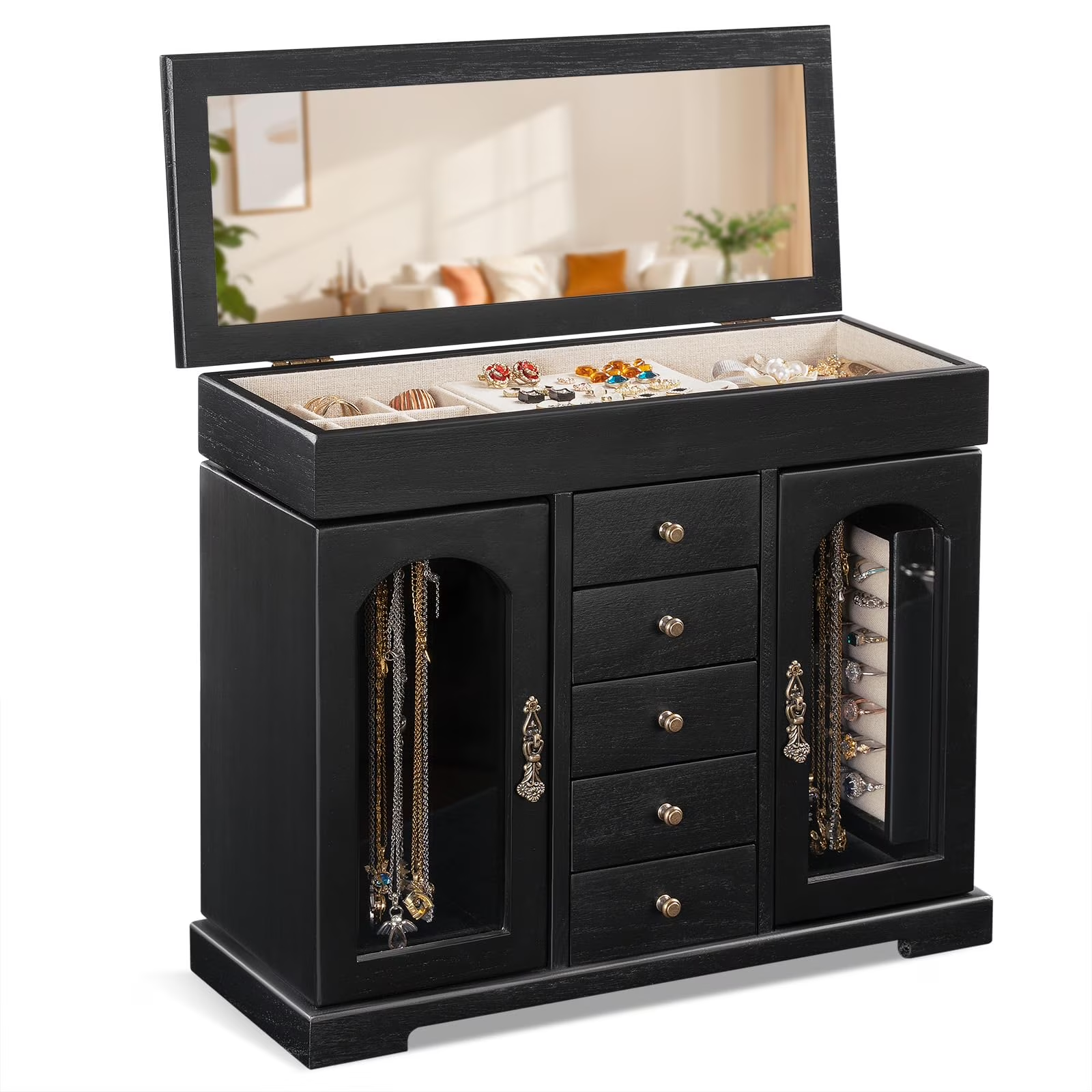 Sfugno Jewelry Box for Women Girls