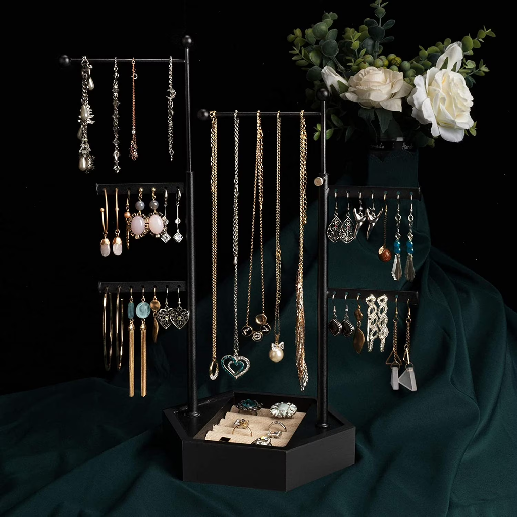 Jewelry Organizer Stand - 6 Tier Jewelry Rack