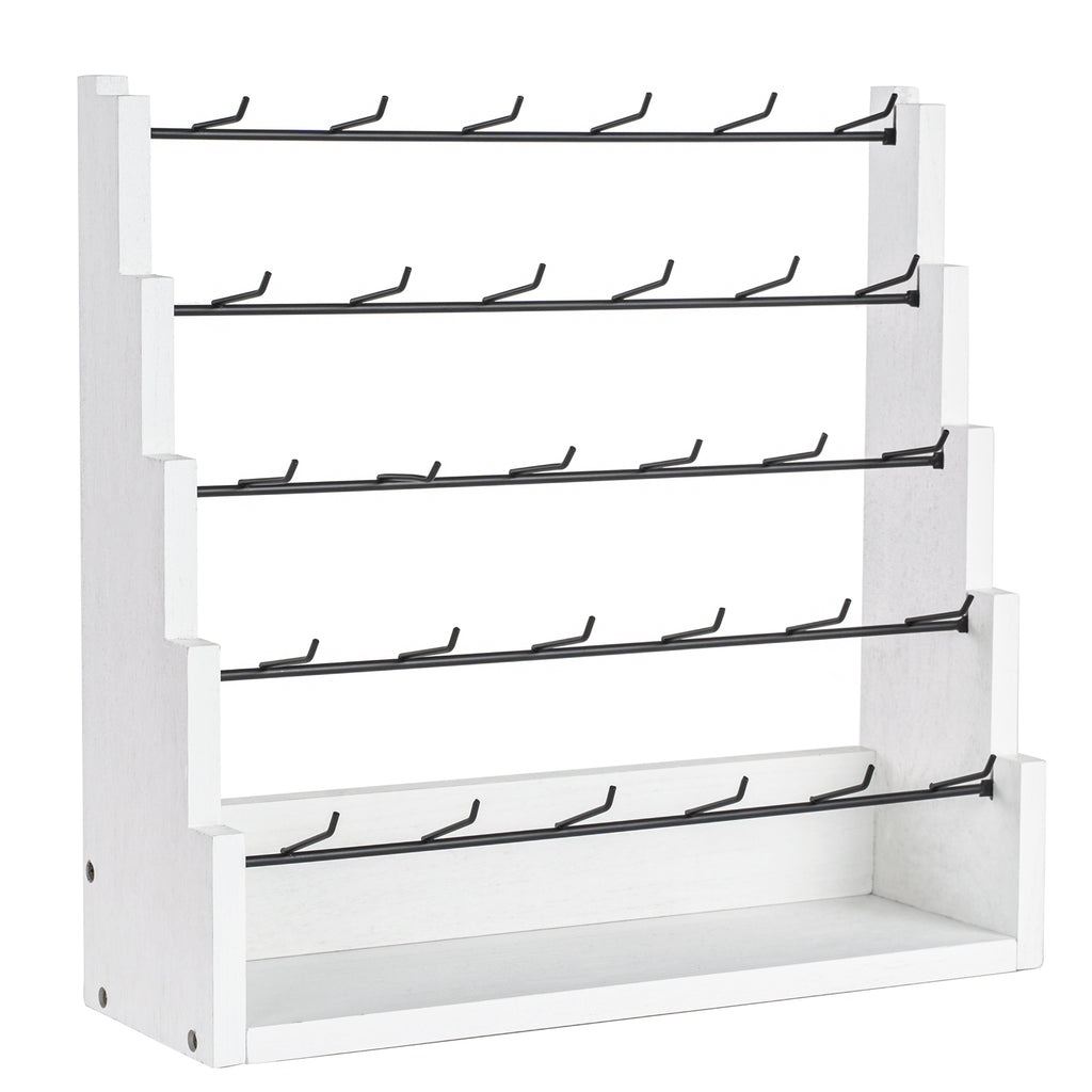 Earring Display for Vendors, 30 Hooks Solid Wood Jewelry Display for Vendors Selling