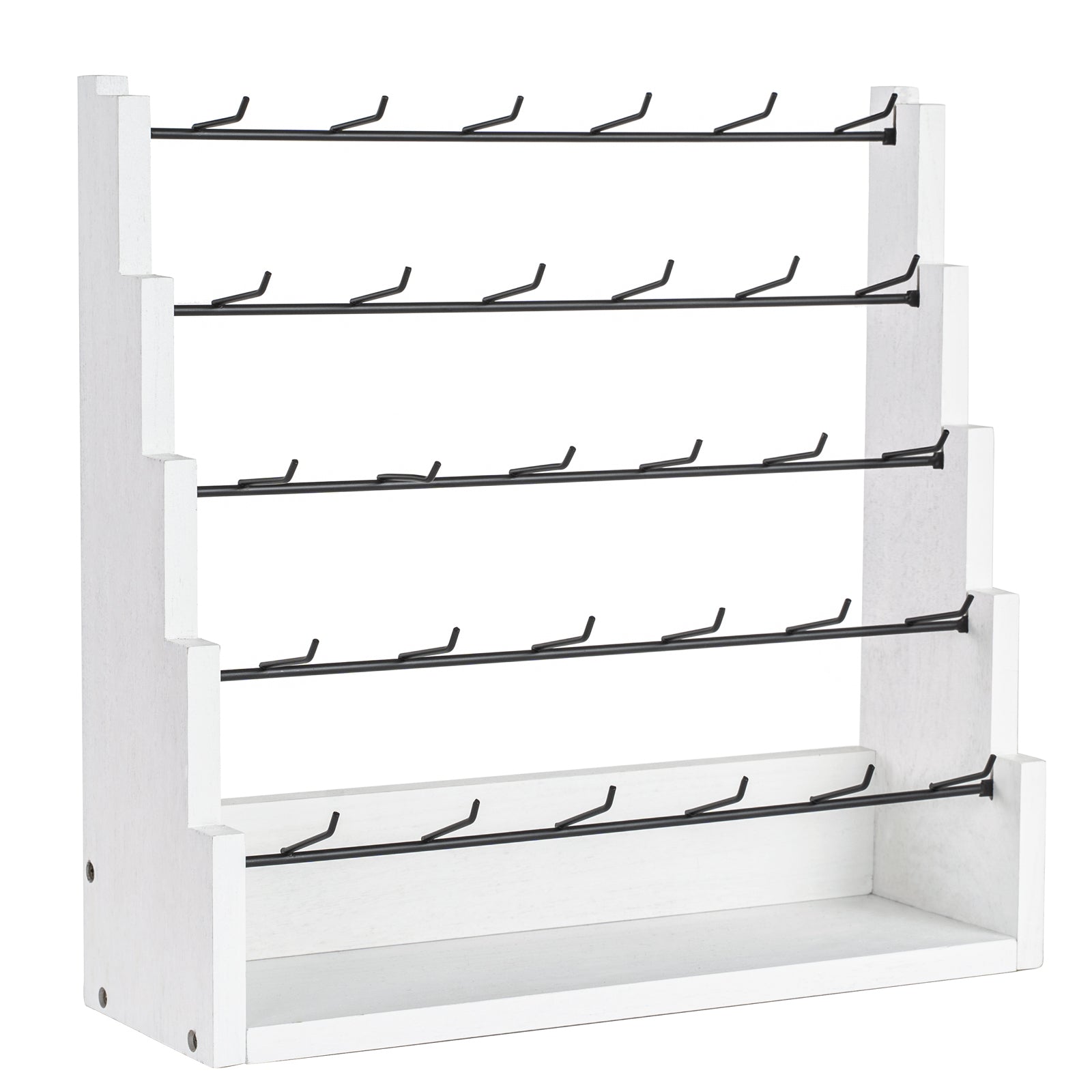 Earring Display for Vendors, 30 Hooks Solid Wood Jewelry Display for Vendors Selling