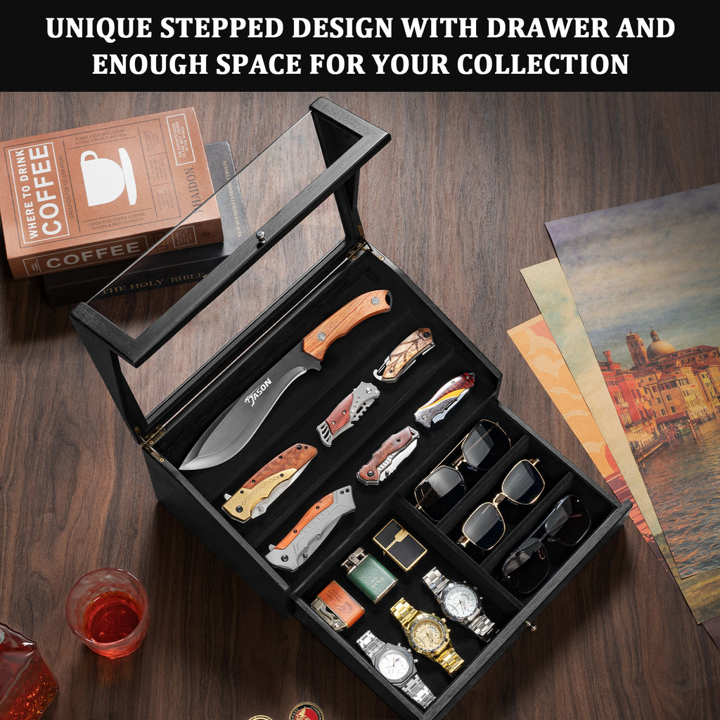 Knife Display Case for Pocket Knife Collections