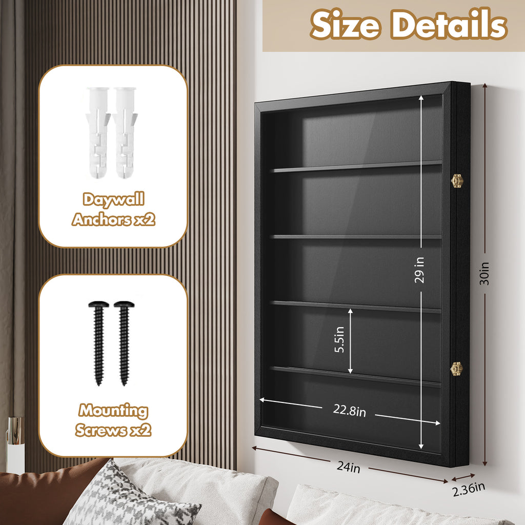 Card Display Case, 35 Graded Sports Display Frame