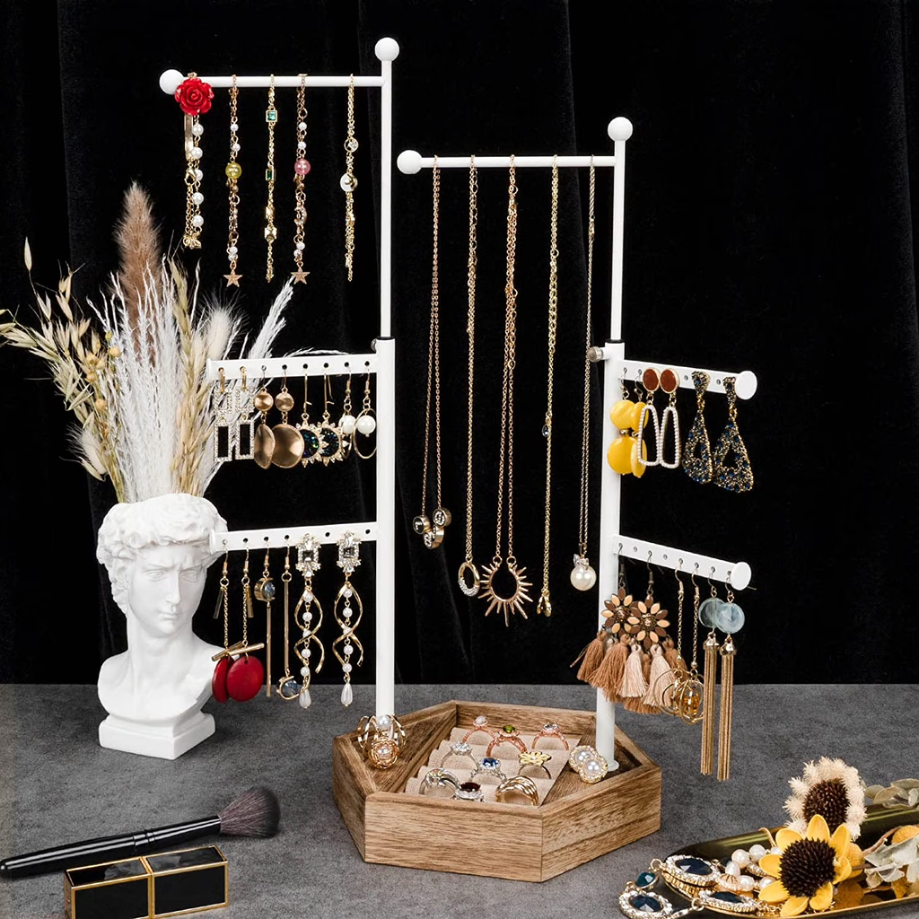 Jewelry Organizer Stand - 6 Tier Jewelry Rack