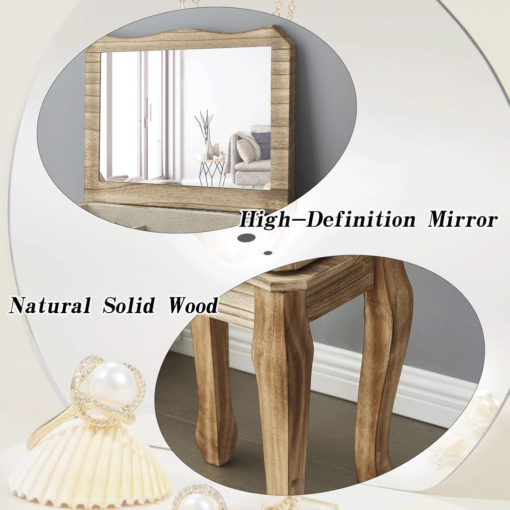 Jewelry Armoire,Standing Jewelry Cabinet with 7 Drawers