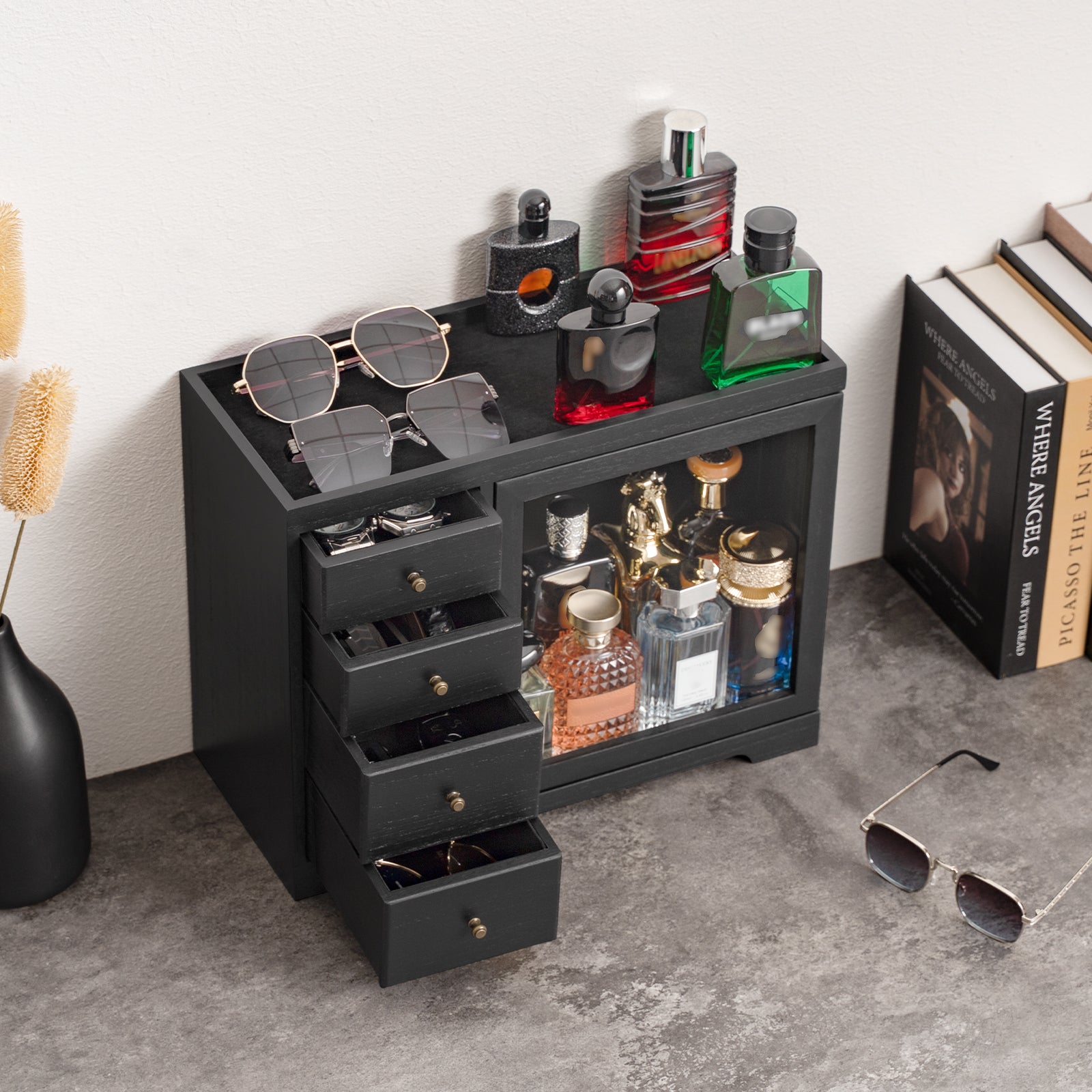 Dinmligt Cologne Organizer for Men, 5 Tier Large Capacity perfume organizer