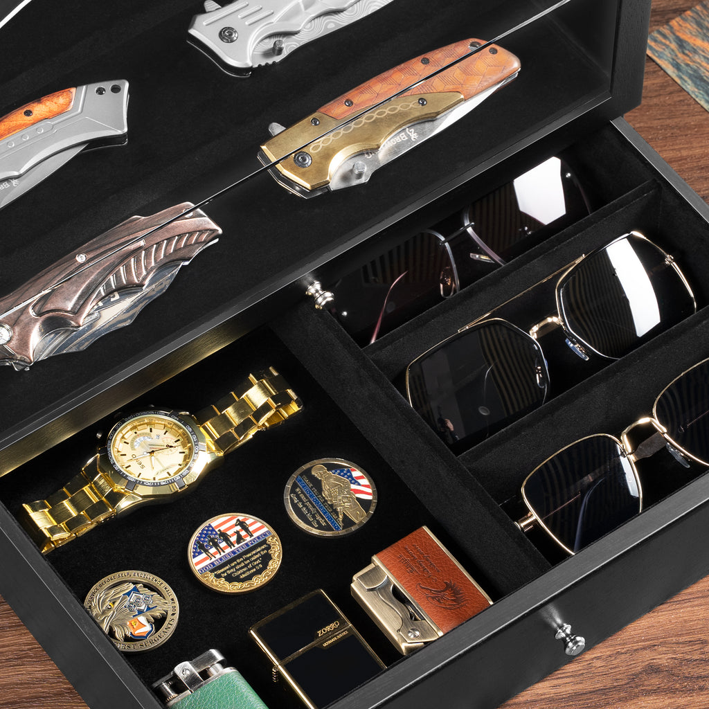 Knife Display Case for Pocket Knife Collections