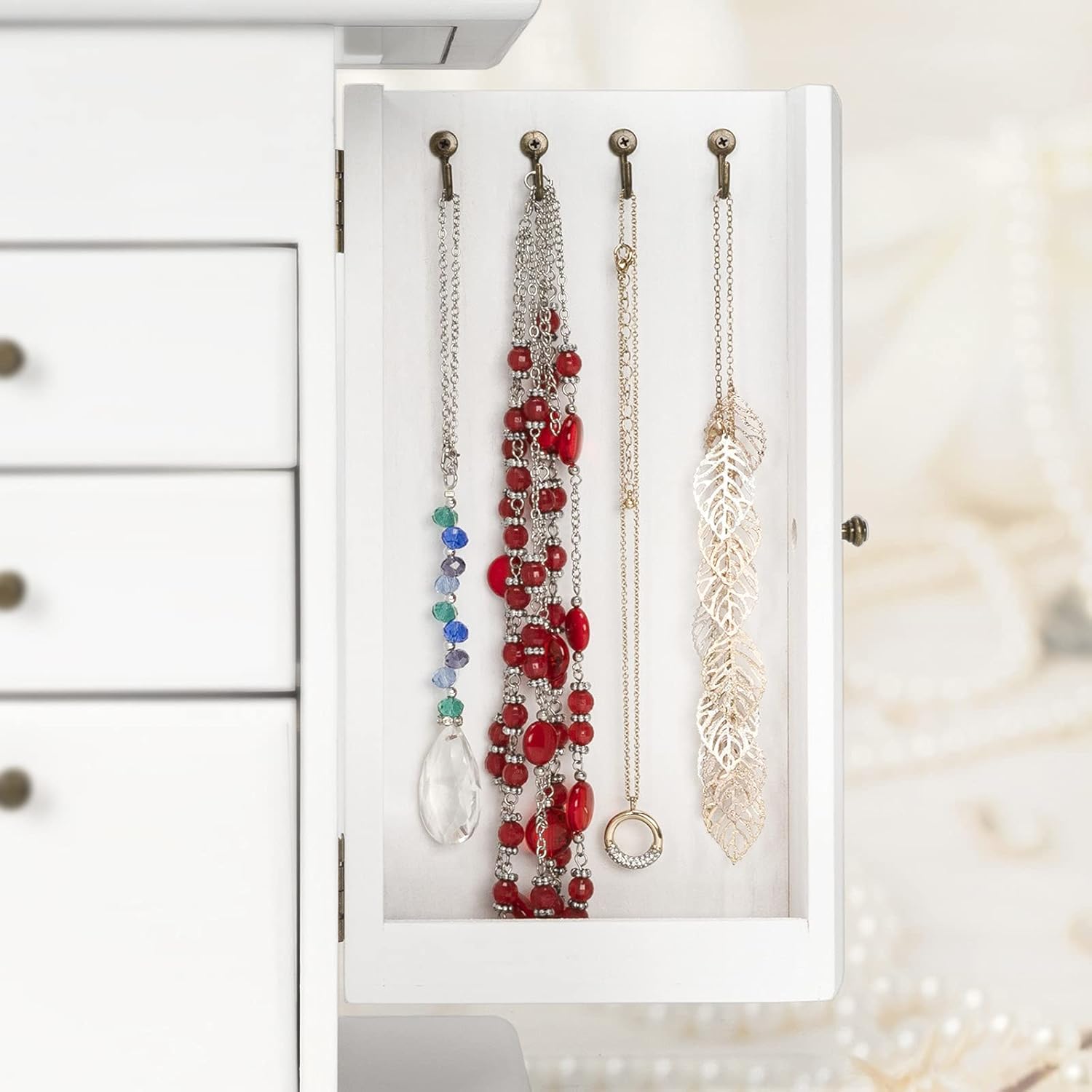 4 Layer Wooden Jewelry Boxes for Women