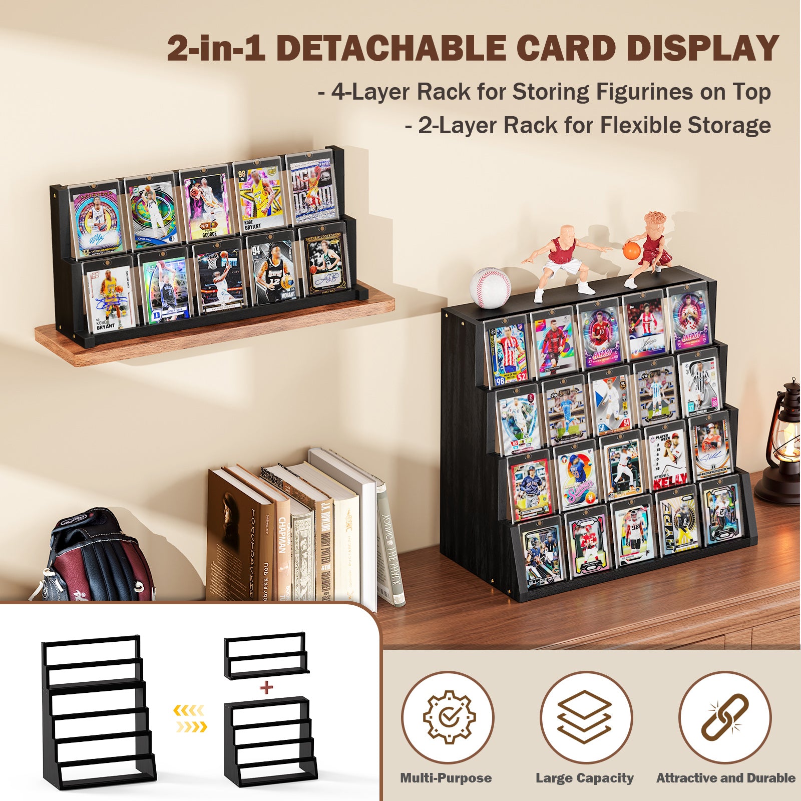 6 Tier Trading Card Display Stand
