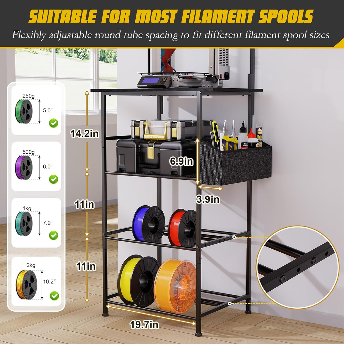 3D  Filament Storage