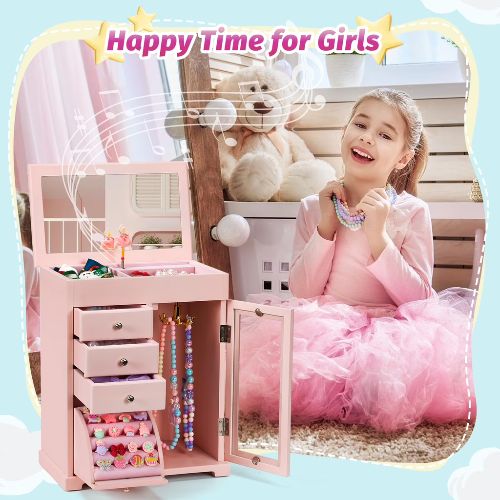 5 Layer Kids Musical Jewelry Box for Girls