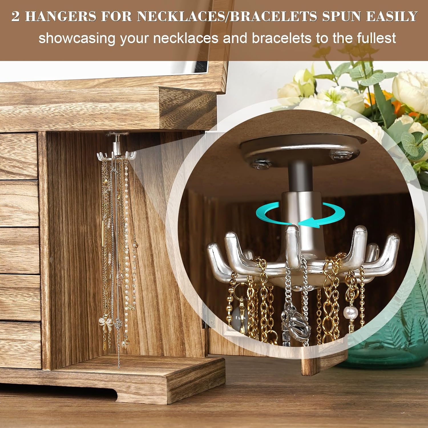 Sfugno Jewelry Box for Women Girls