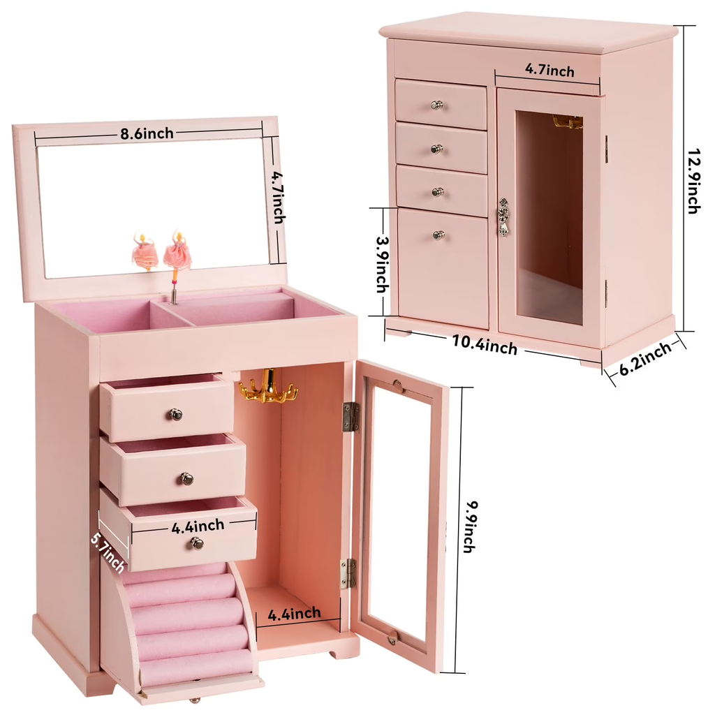 5 Layer Kids Musical Jewelry Box for Girls