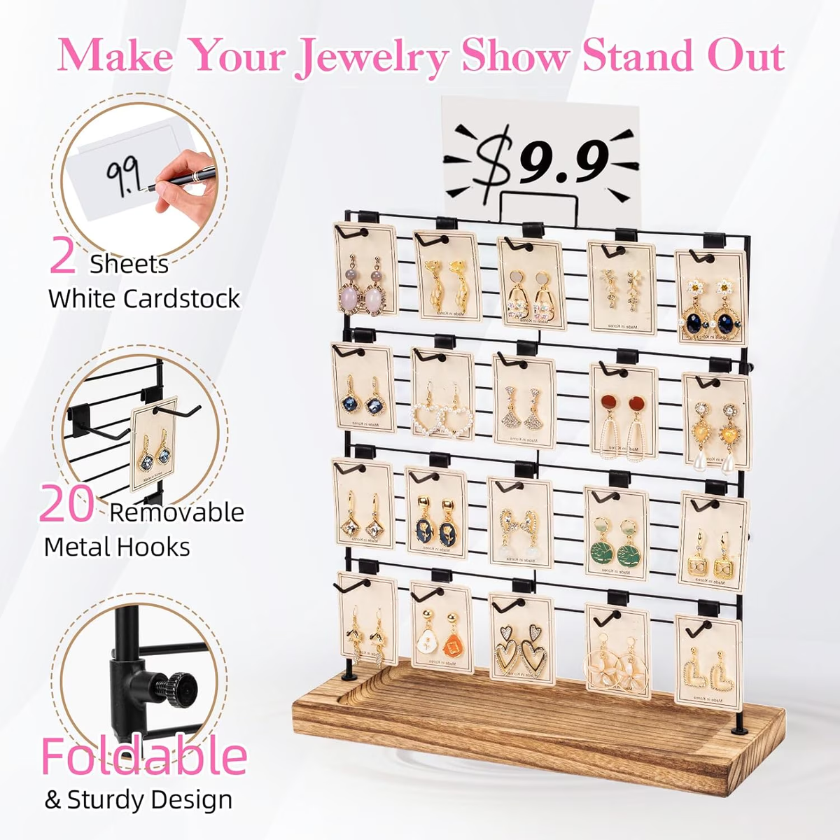 Sfugno Earring Display Stands for Selling