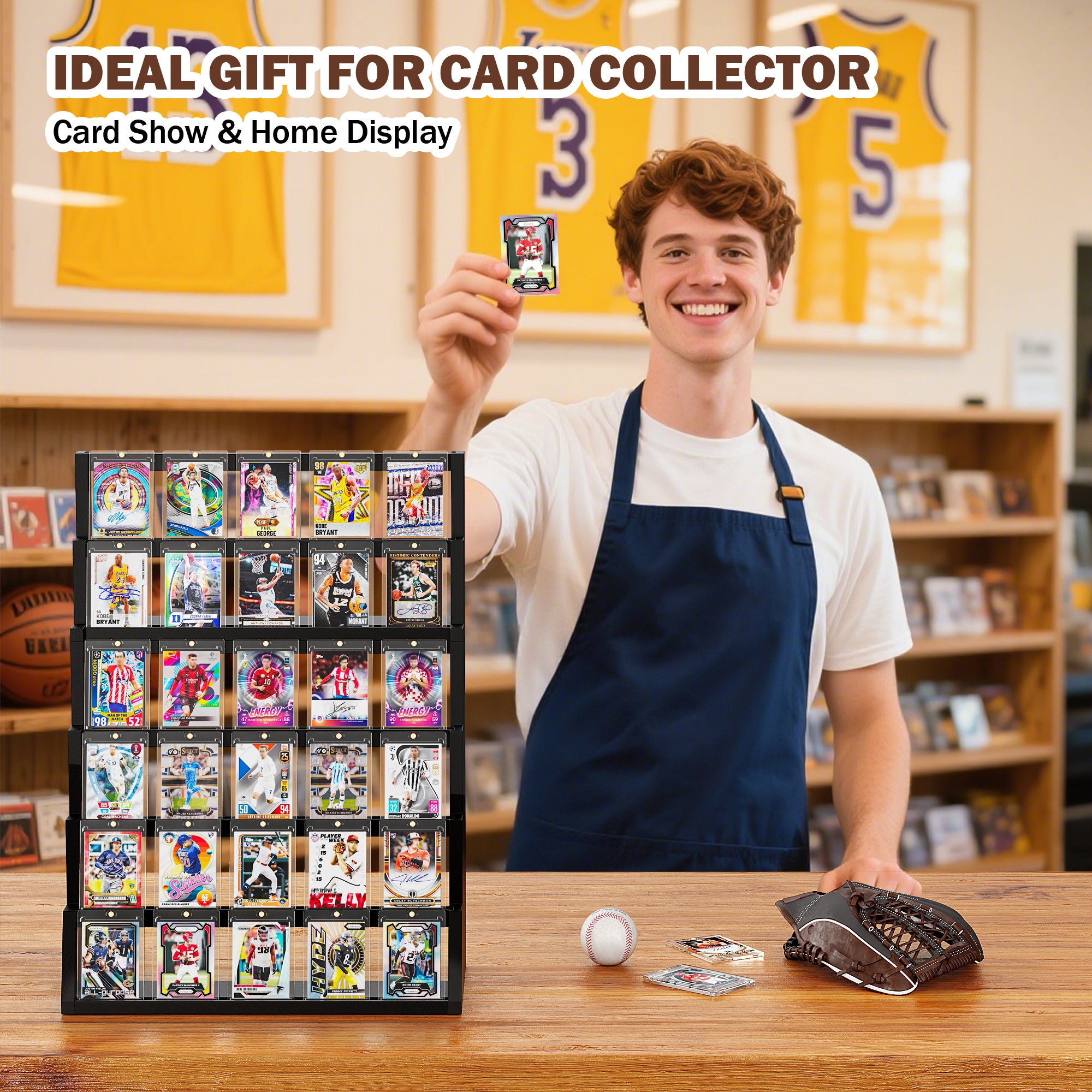 6 Tier Trading Card Display Stand