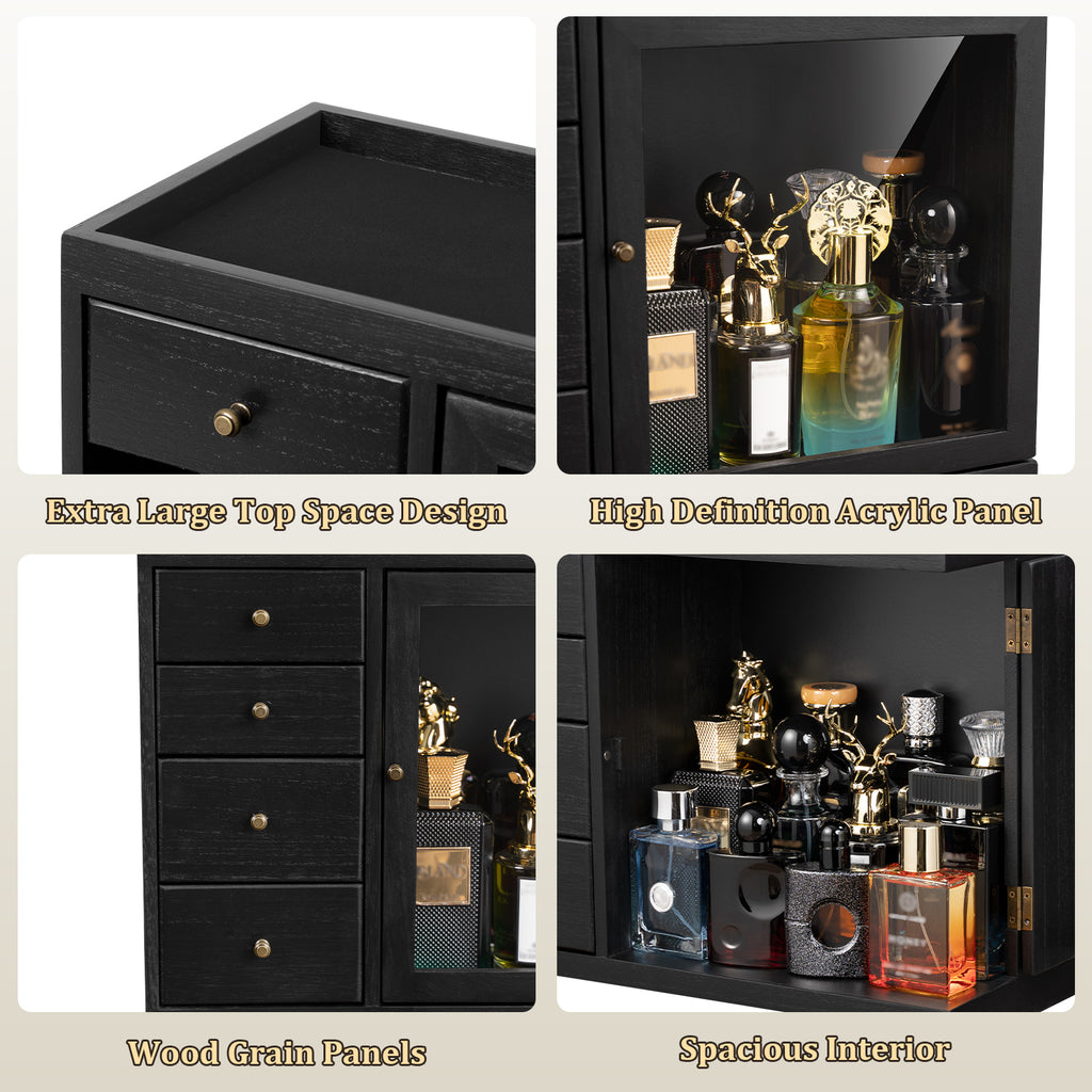 Dinmligt Cologne Organizer for Men, 5 Tier Large Capacity perfume organizer