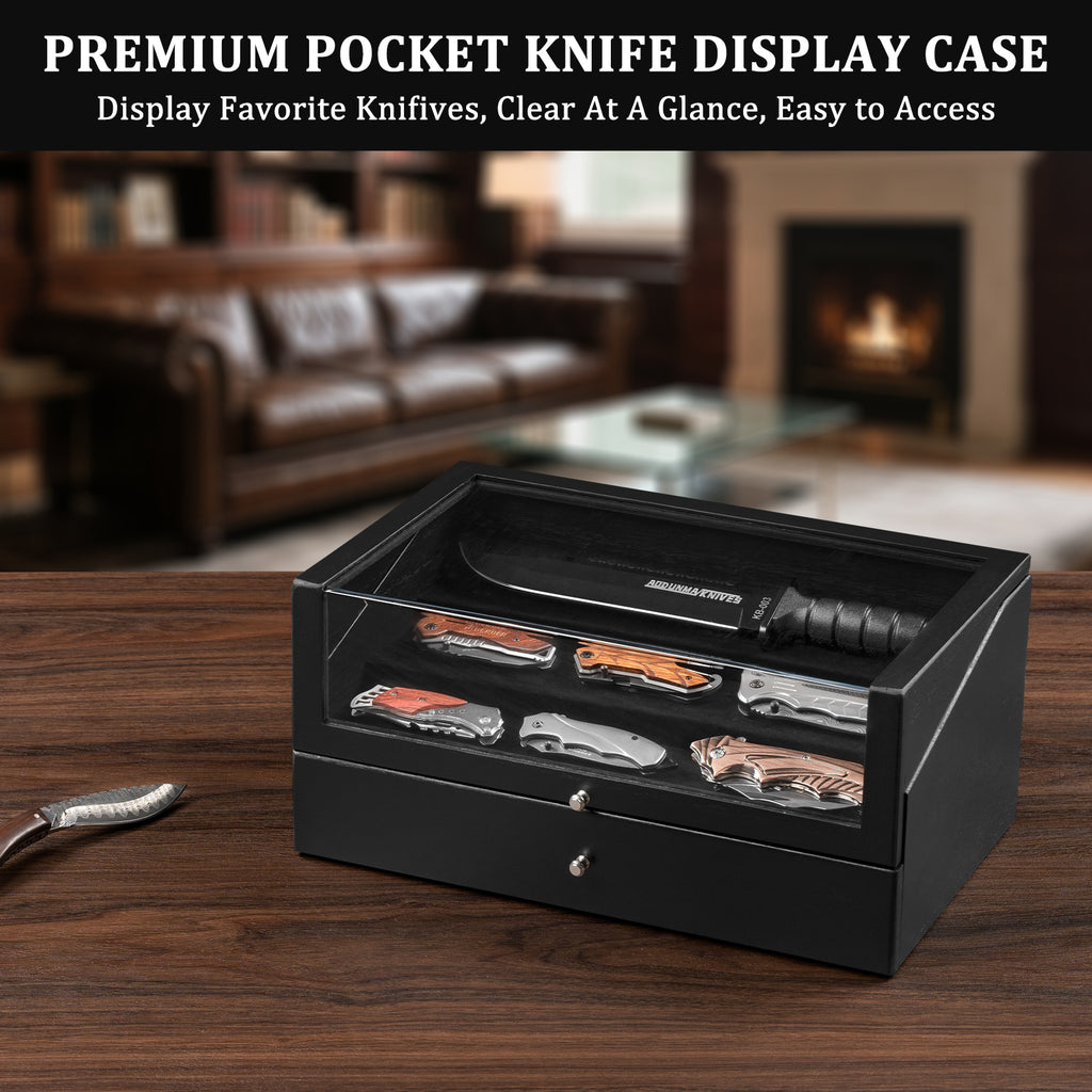 Knife Display Case for Pocket Knife Collections