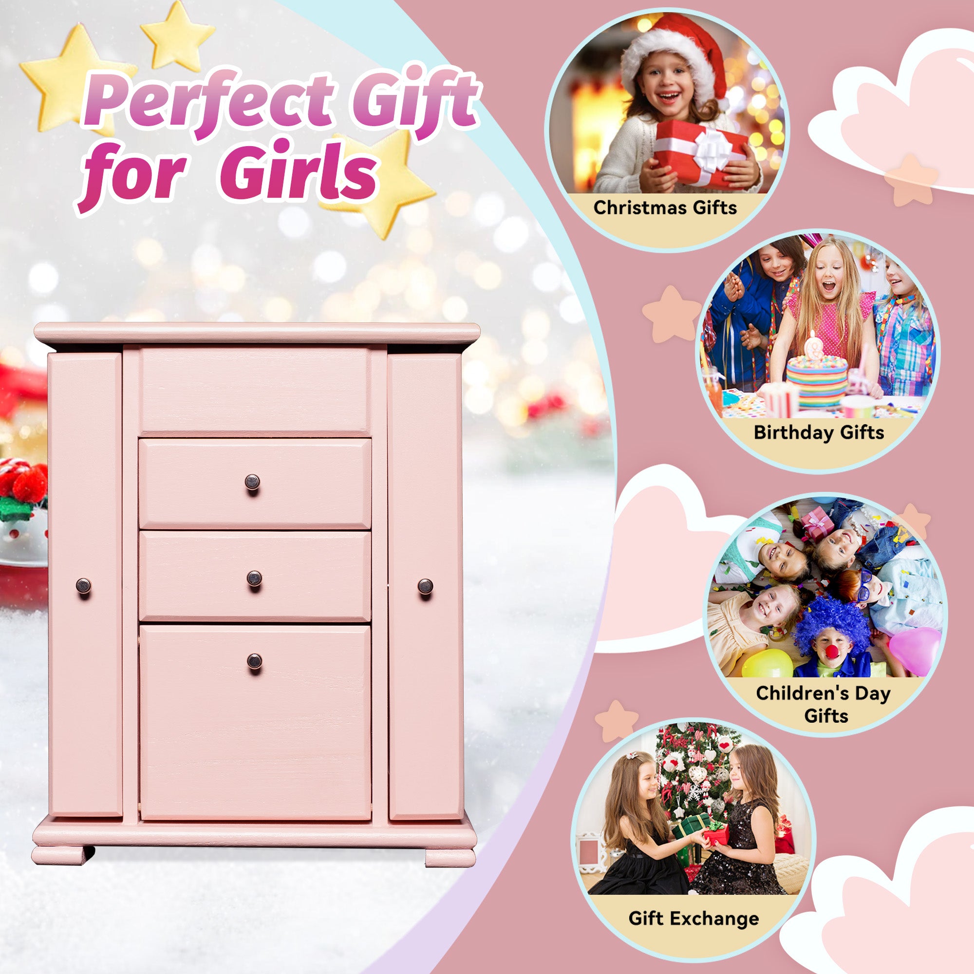 Musical Jewelry Box for Girls