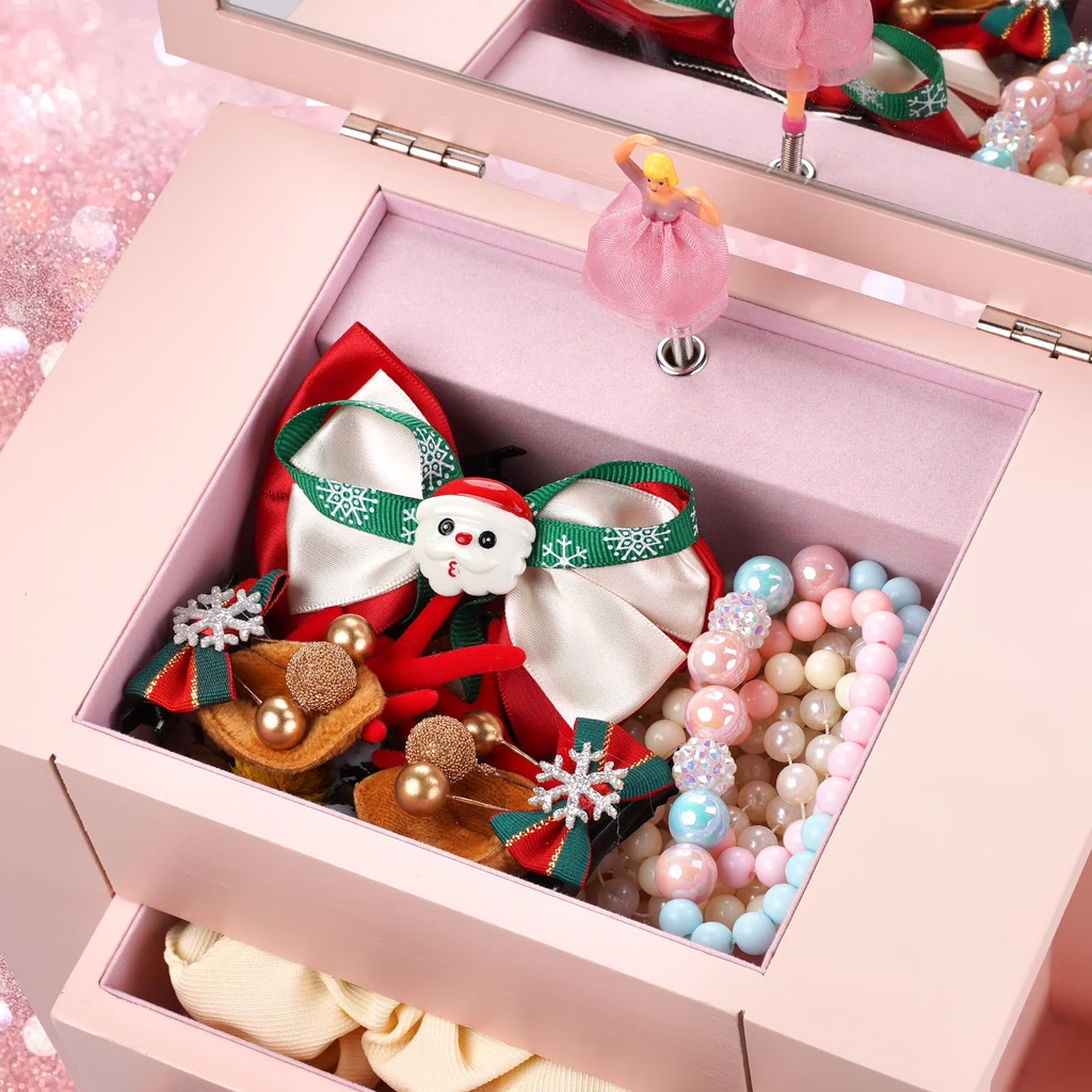 5 Layer Musical Jewelry Organizer with Spinning Dancer for Kids