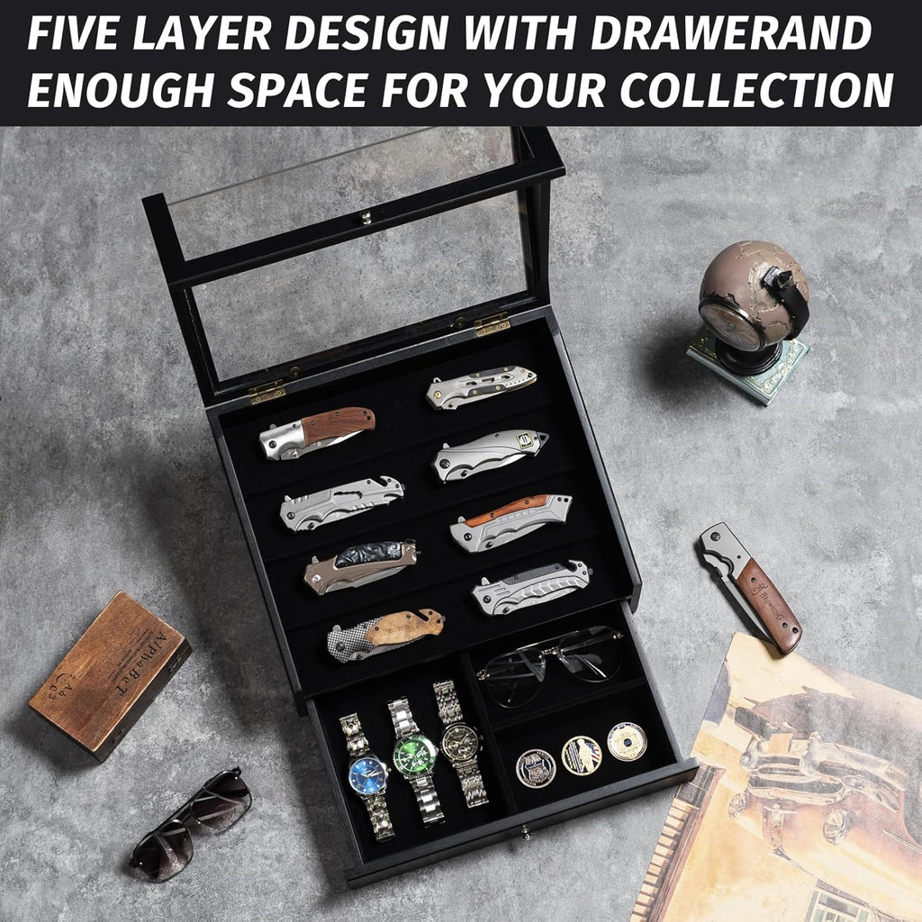 4-Layer Pocket knivesCase Display & Storage Knives