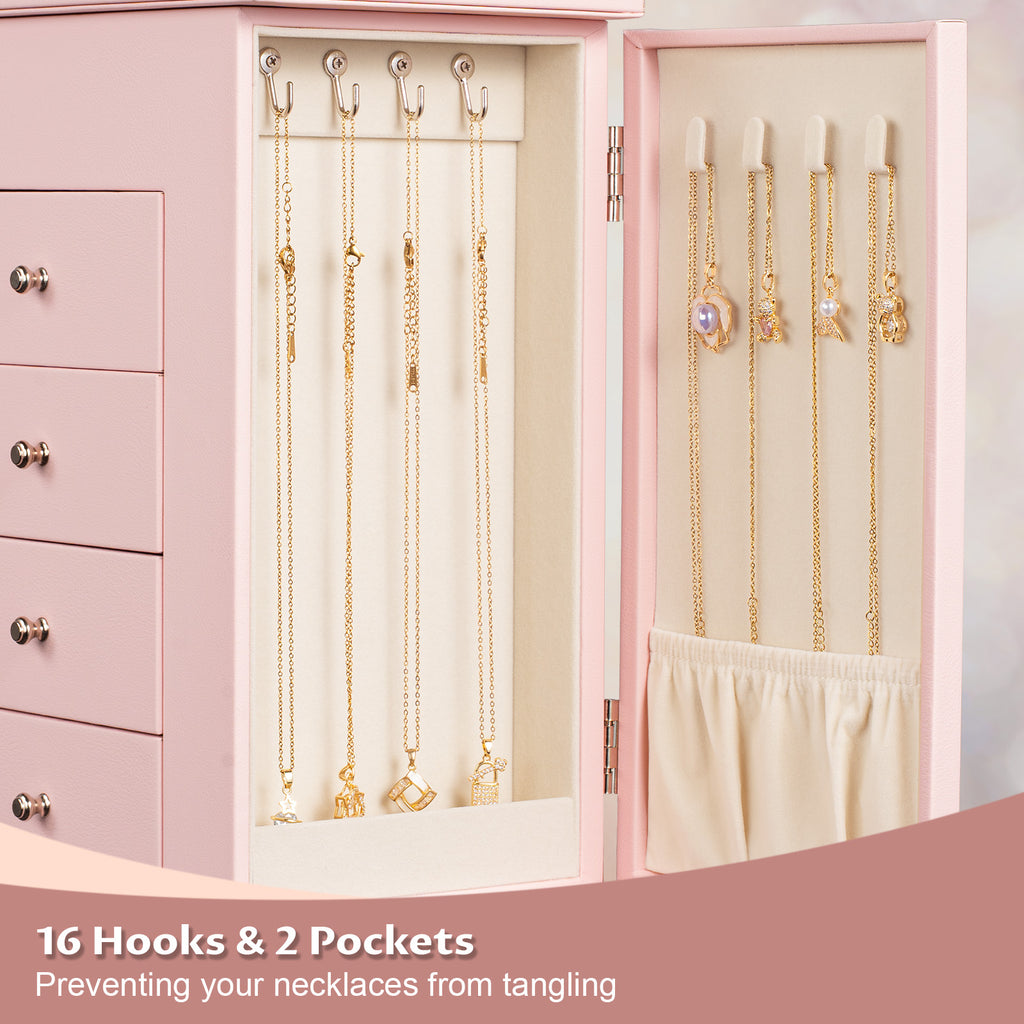 5 Layer Large Leather Jewelry Boxes