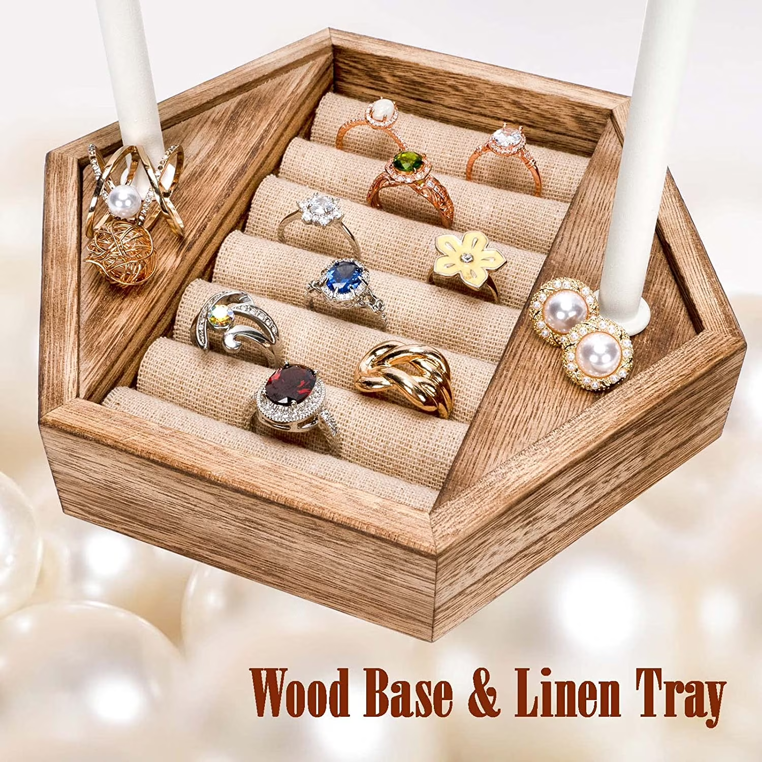 Jewelry Organizer Stand - 6 Tier Jewelry Rack
