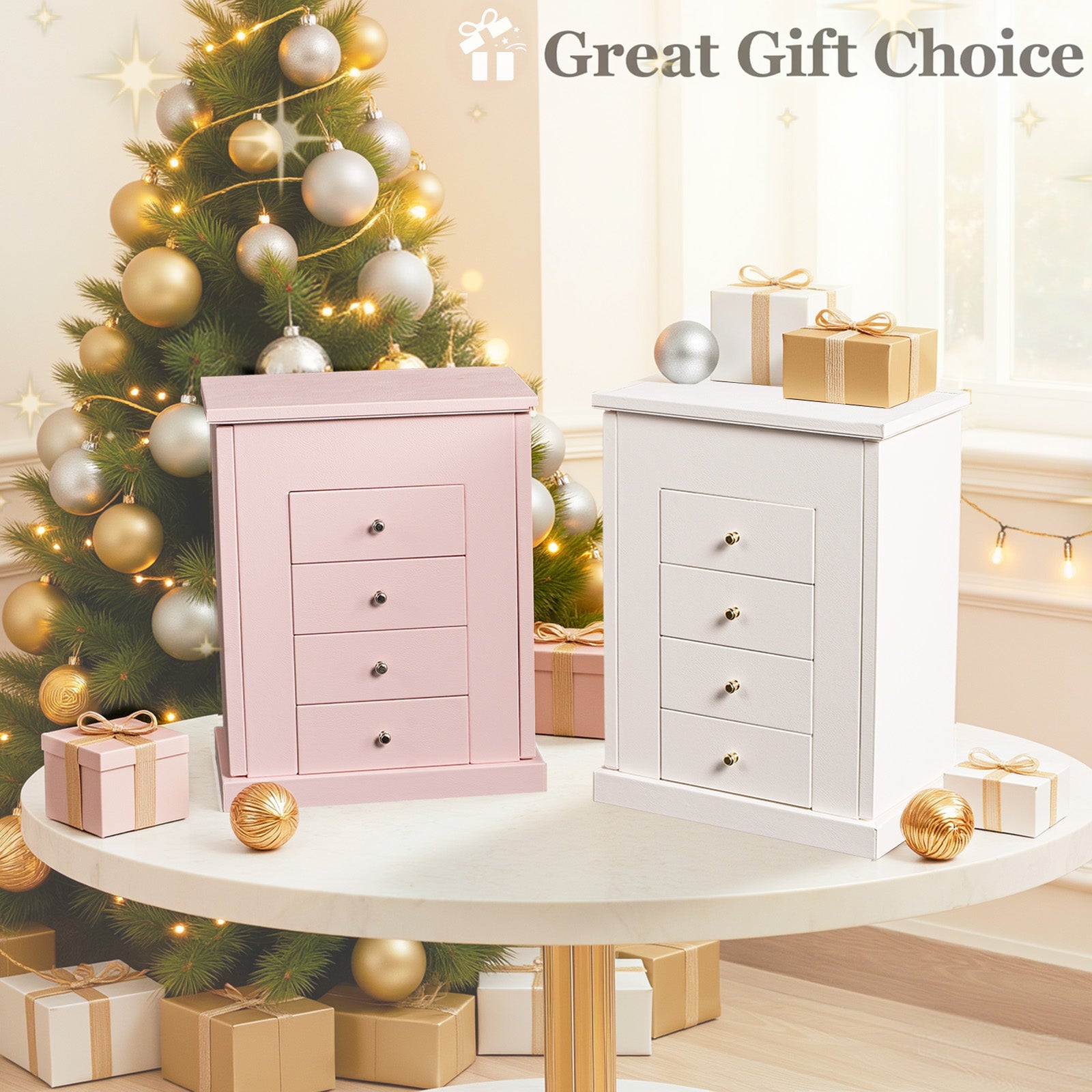 5 Layer Large Leather Jewelry Boxes