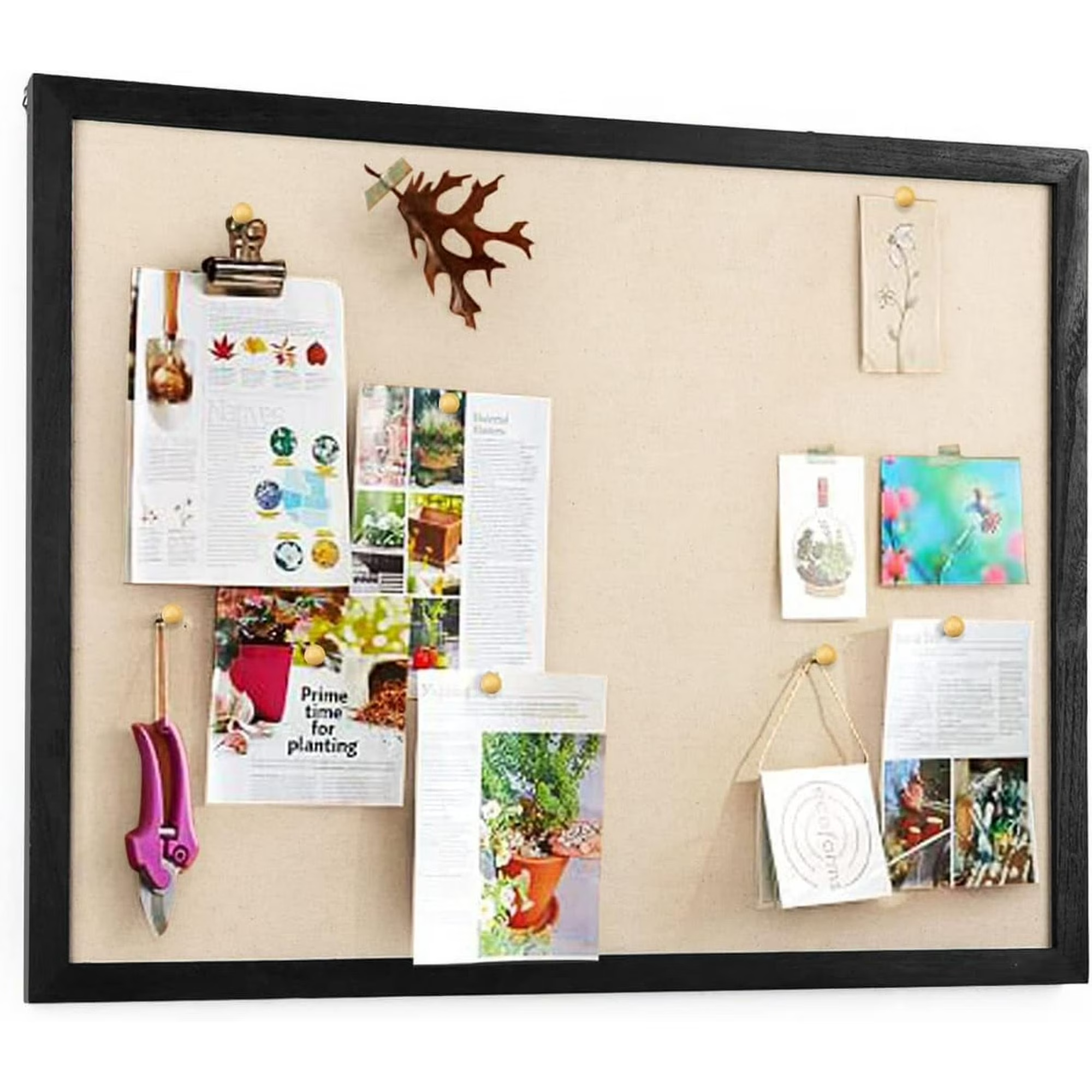 Large Bulletin Board 23x18 inch with Linen