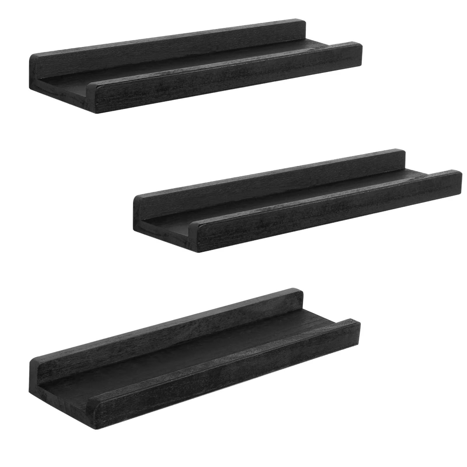 Wall Shelves with Ledge Wood Picture Shelf