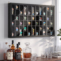 Shot Glass Display Case, Wall Mounted Display Cabinet With Lockable Acrylic Door