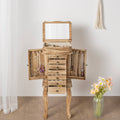 Jewelry Armoire,Standing Jewelry Cabinet with 7 Drawers