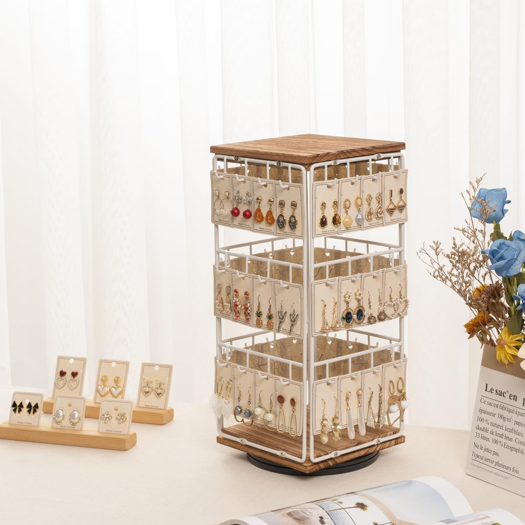 Sfugno 360 Rotating Earring Display Stands for Selling