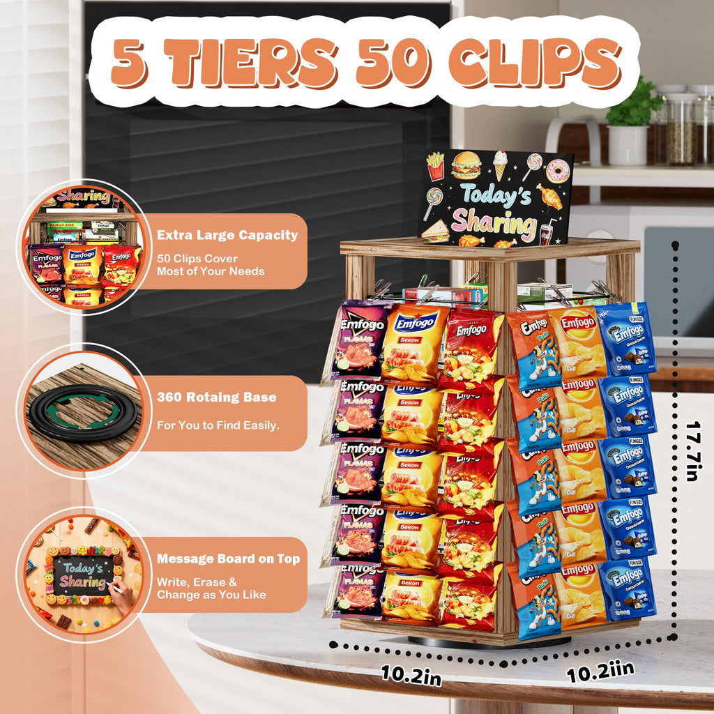 5-Tier Chip Rack Display Stand