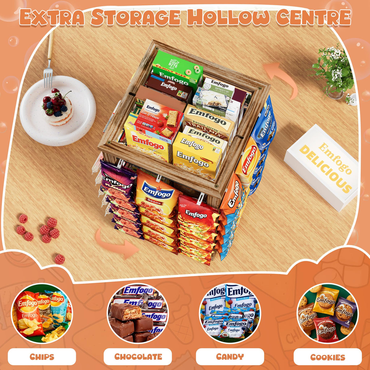 5-Tier Chip Rack Display Stand