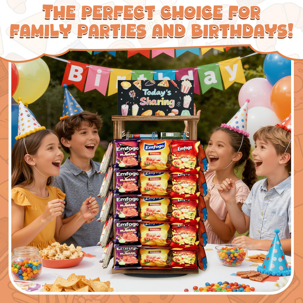 5-Tier Chip Rack Display Stand