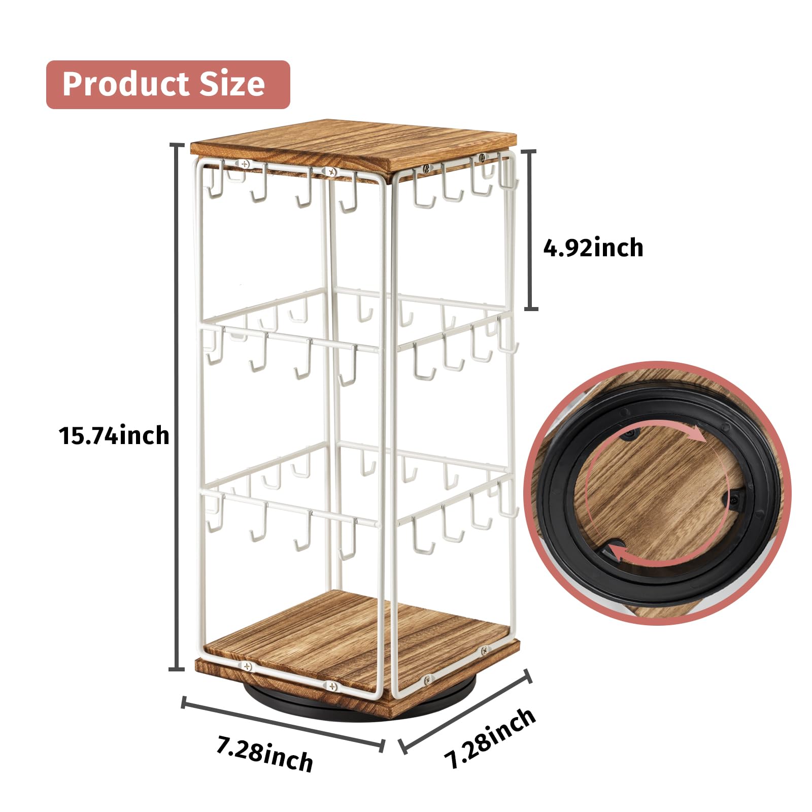 Sfugno 360 Rotating Earring Display Stands for Selling
