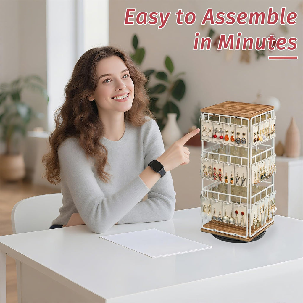 Sfugno 360 Rotating Earring Display Stands for Selling