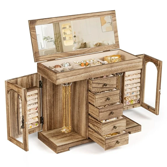 Sfugno Jewelry Box for Women Girls